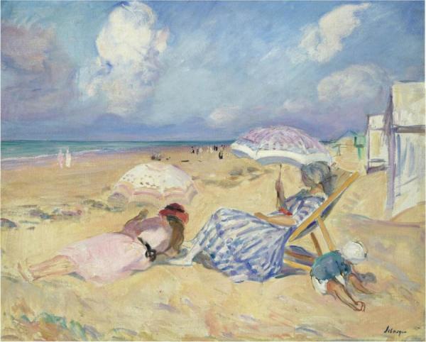 One The Beach by Henri Lebasque
