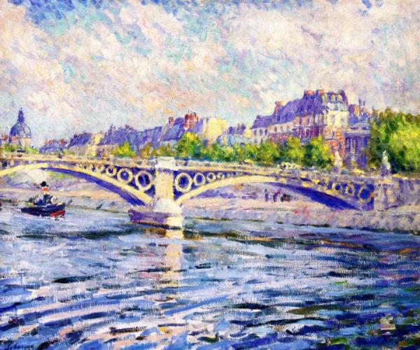 Paris, Tugboat On The Seine by Henri Lebasque