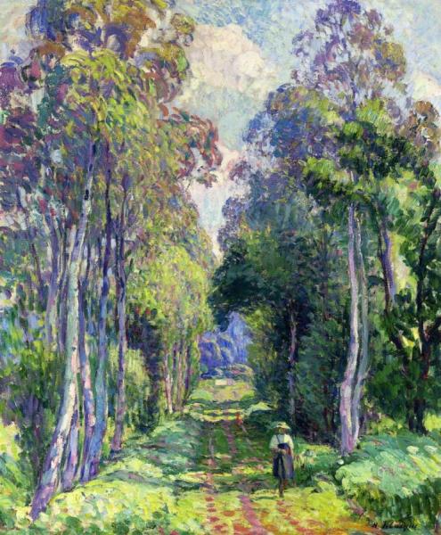 Pierrefonds, A Walk In The Forest by Henri Lebasque