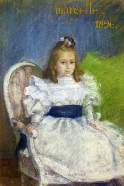 Portrait Of Marcelle Mezieres, Nine Years Old by Henri Lebasque