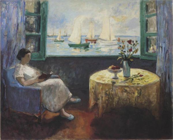 Reading By The Window by Henri Lebasque