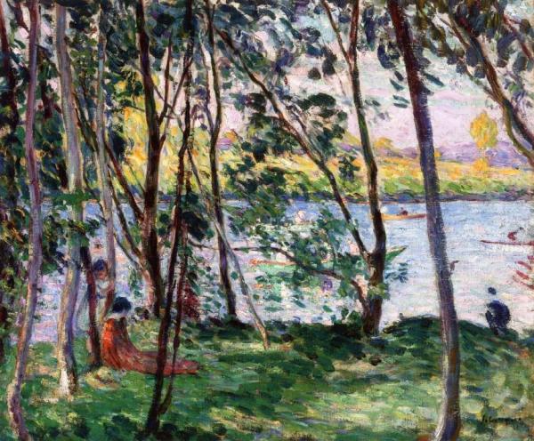Rest On The Banks Of The Yaudet by Henri Lebasque