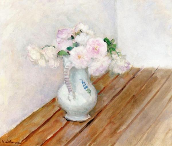 Roses In A Pitcher by Henri Lebasque