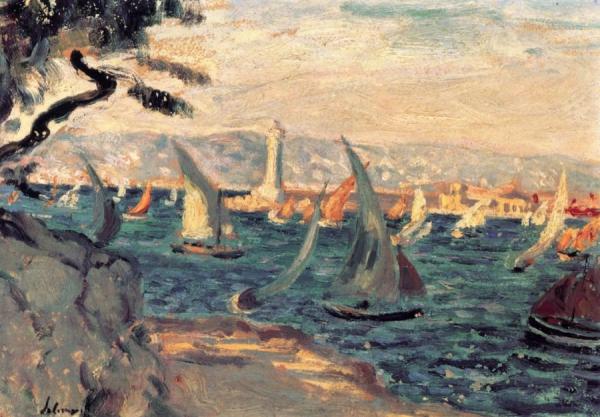 Sailboats by Henri Lebasque
