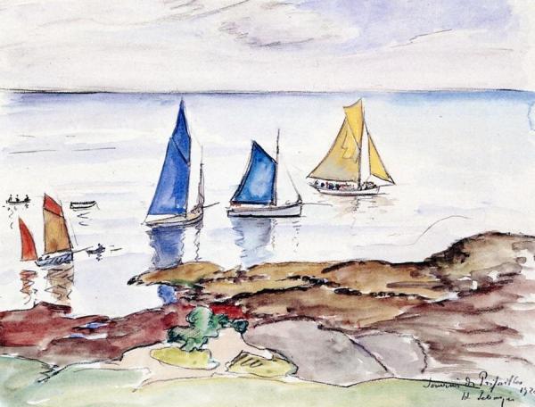 Sailboats, Memory Of Préfailles by Henri Lebasque