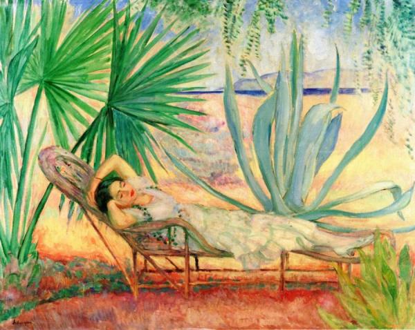 Saint Tropez, The Hammock Under The Pines by Henri Lebasque