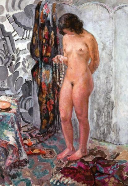 Standing Nude With Necklace by Henri Lebasque