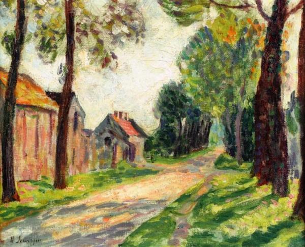 Street In Lagny, In Chessy by Henri Lebasque