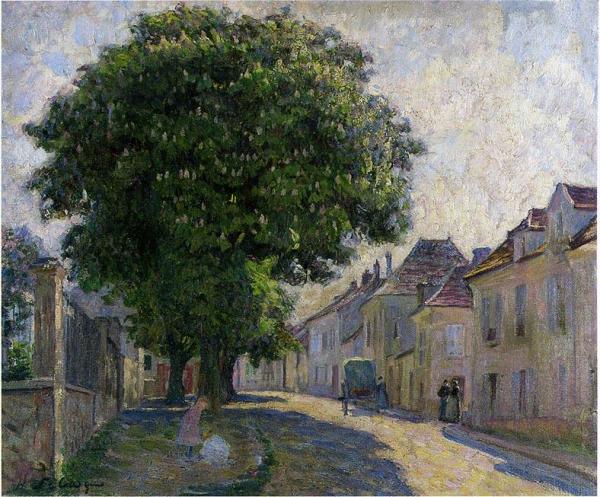 Street In The Village by Henri Lebasque