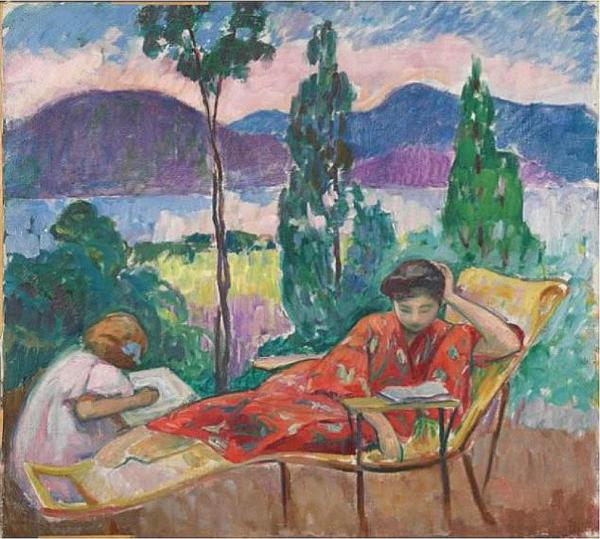Terrace In Cannes by Henri Lebasque