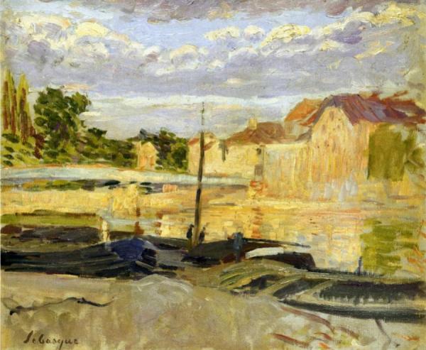 The Banks Of The Marne At Lagny by Henri Lebasque