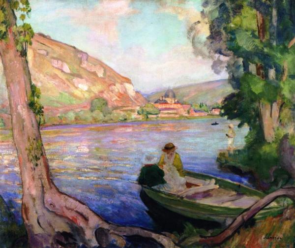 The Banks Of The Seine At Andelys by Henri Lebasque