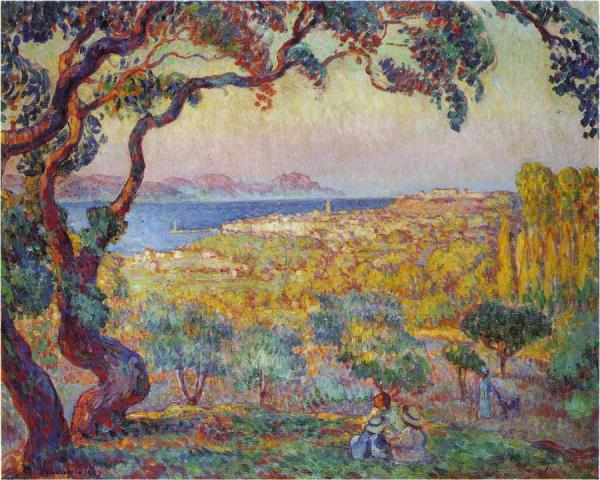 The Bay At St Tropez by Henri Lebasque