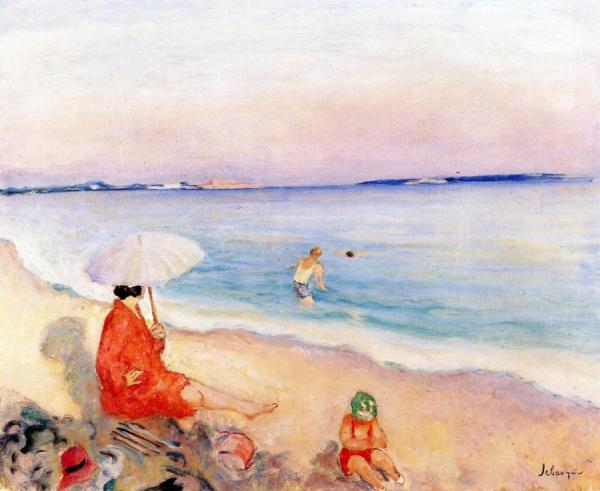 The Beach by Henri Lebasque