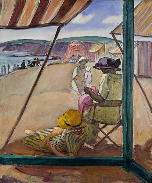 The Beach At St. Gildas by Henri Lebasque