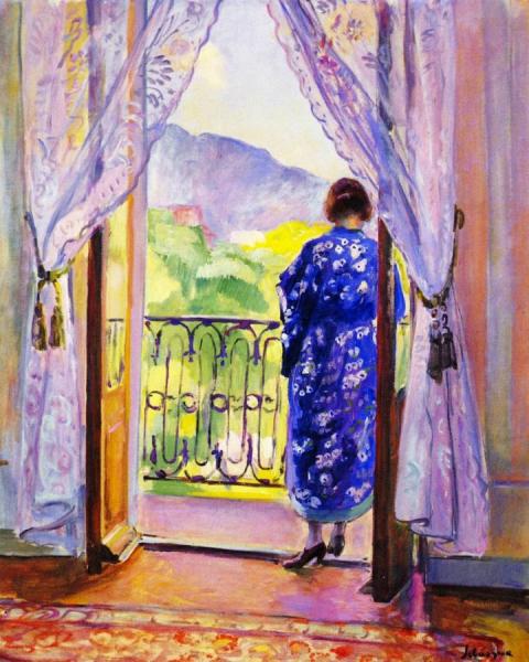 The Blue Robe by Henri Lebasque
