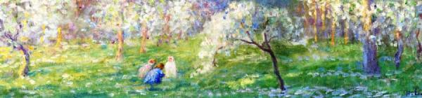 The Four Seasons: Spring by Henri Lebasque Oil Painting Reproductions