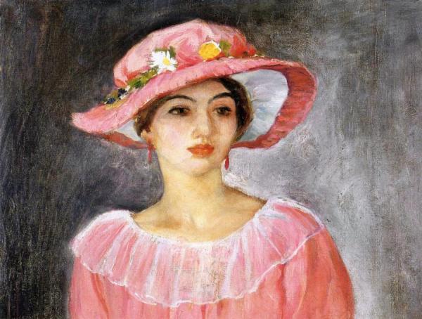 The Pink Hat by Henri Lebasque