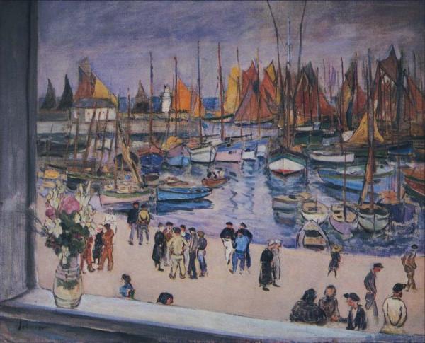 The Port At Saint Tropez by Henri Lebasque