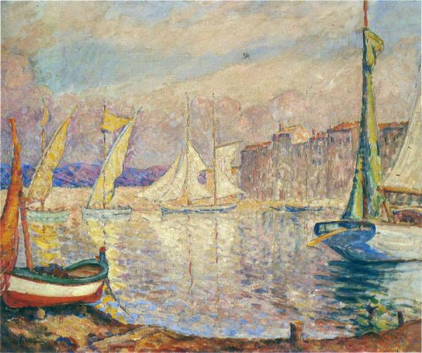 The Port At St Tropez by Henri Lebasque