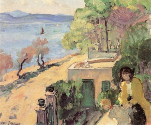 The Sea, View From The Balcony by Henri Lebasque