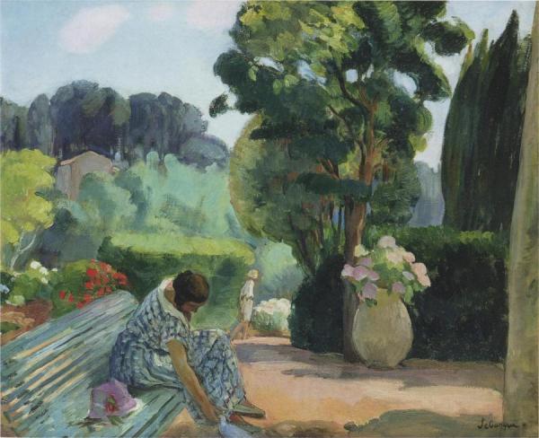 The Terrace In Pradet by Henri Lebasque