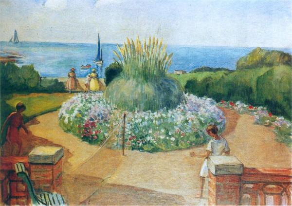 The Terrasse At Prefailles by Henri Lebasque