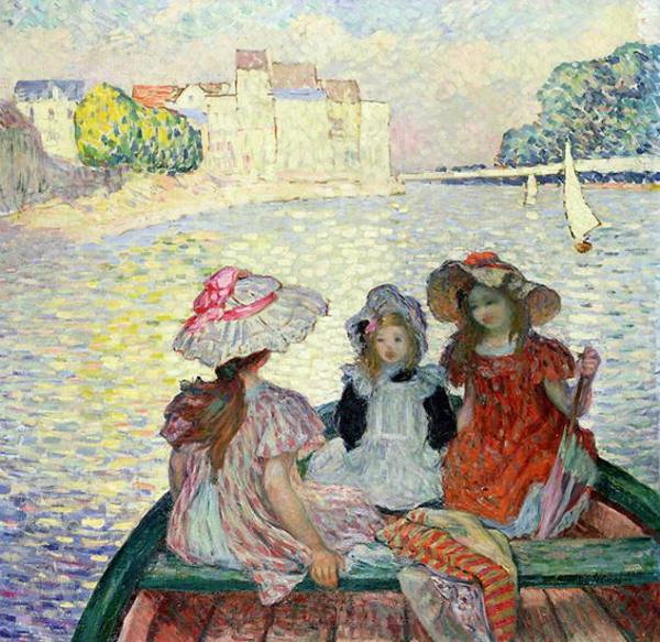 Three Girls In A Boat by Henri Lebasque