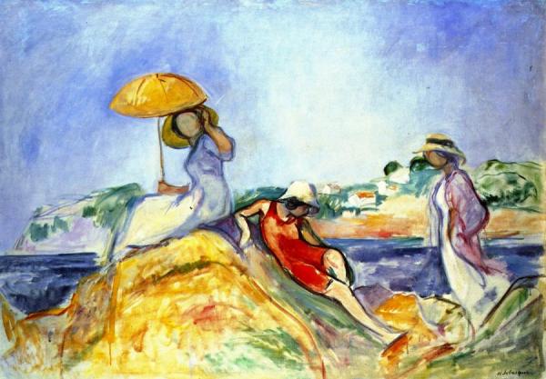 Three Woman By The Sea by Henri Lebasque