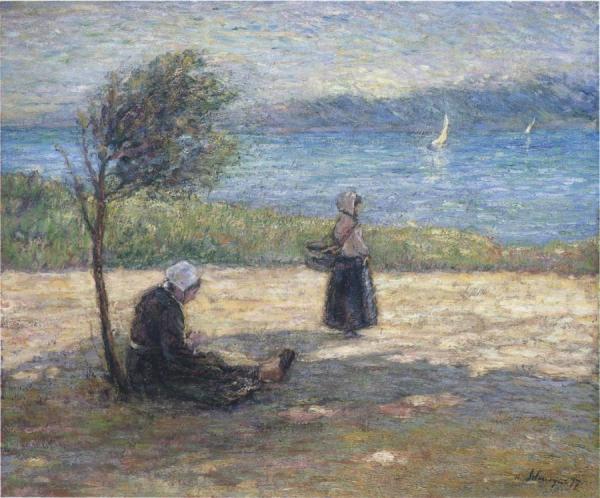 Two Britons By The Sea by Henri Lebasque