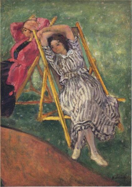 Two Girls Resting by Henri Lebasque