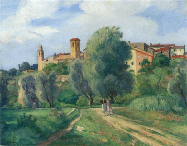 Two Women Taking A Walk by Henri Lebasque