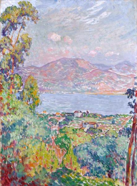View Of The Golf At Saint Tropez by Henri Lebasque