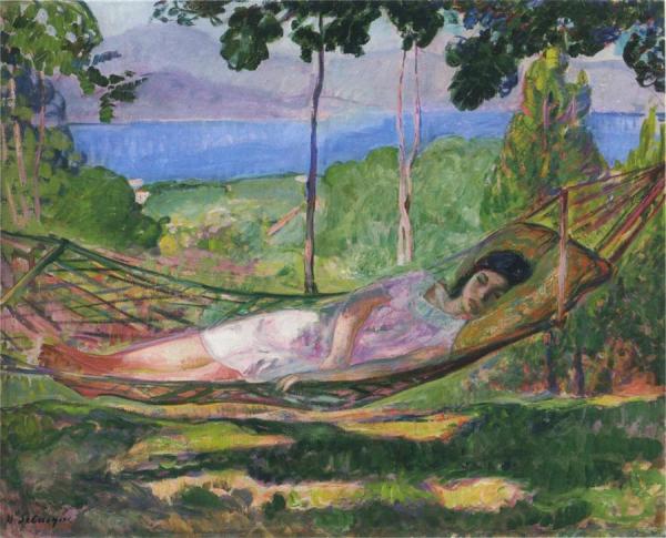 Villa Derniere At Saint Tropez by Henri Lebasque
