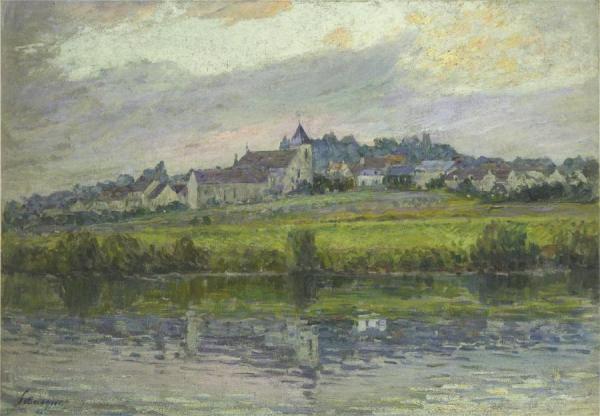Village By The River by Henri Lebasque