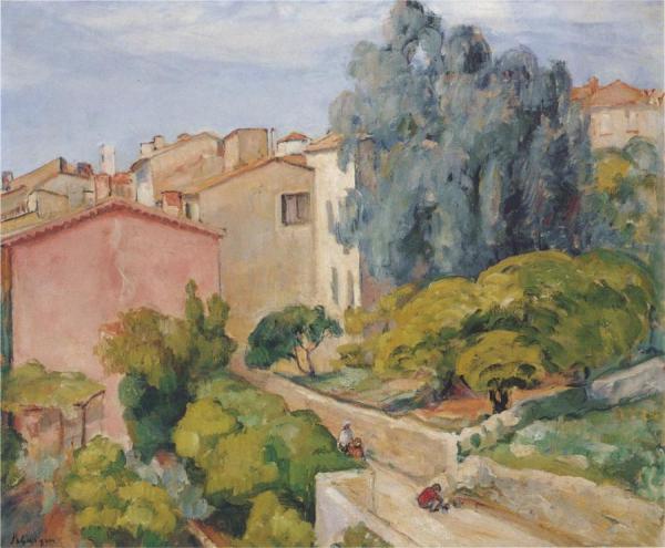 Village In Summer by Henri Lebasque