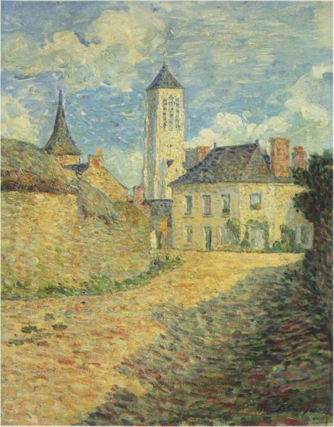 Village Of Champigne by Henri Lebasque