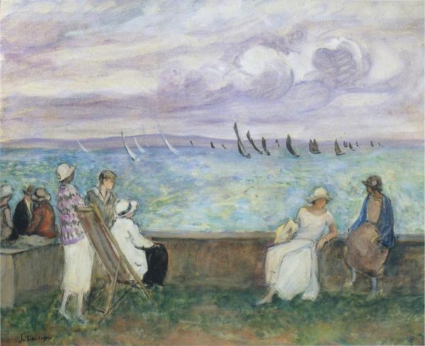 Watching The Sailboats by Henri Lebasque