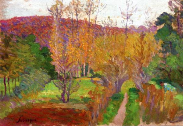 Woman In A Landscape by Henri Lebasque