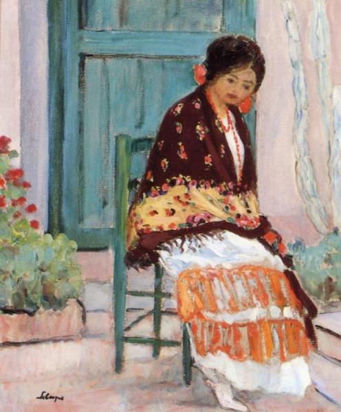 Woman In A Shawl by Henri Lebasque