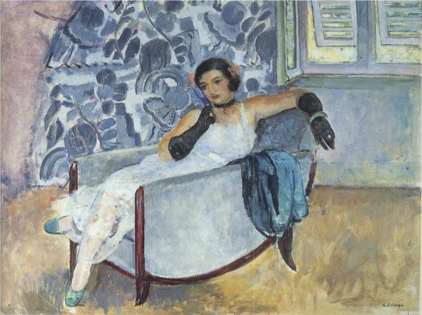 Woman In Black Gloves by Henri Lebasque