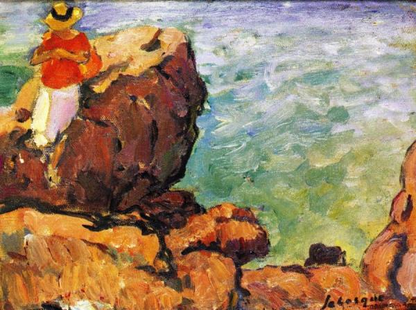 Woman On The Rocks by Henri Lebasque