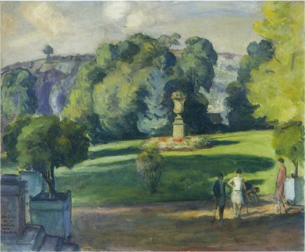 Women In The Gardens At St Cloud by Henri Lebasque Oil Painting Reproductions