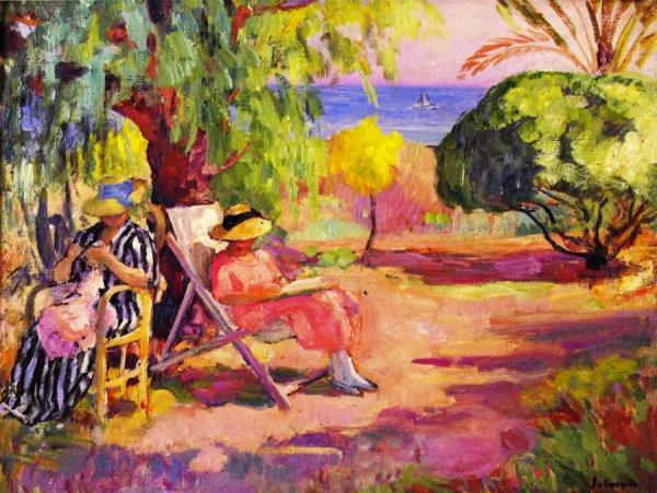 Women Sewing by Henri Lebasque