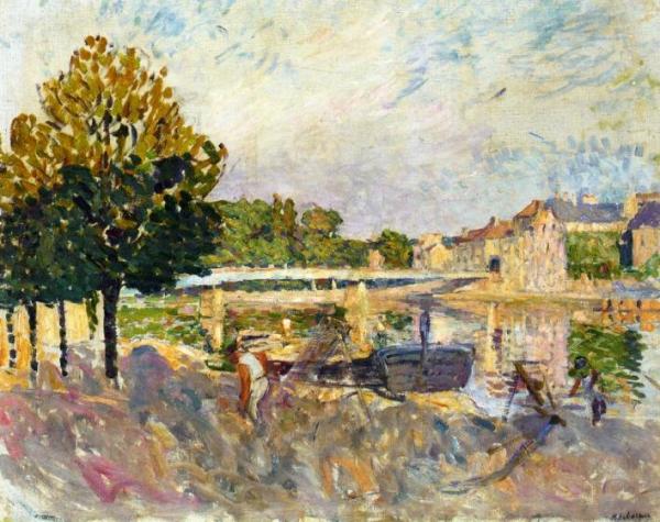 Workers On The Banks Of The Marne by Henri Lebasque