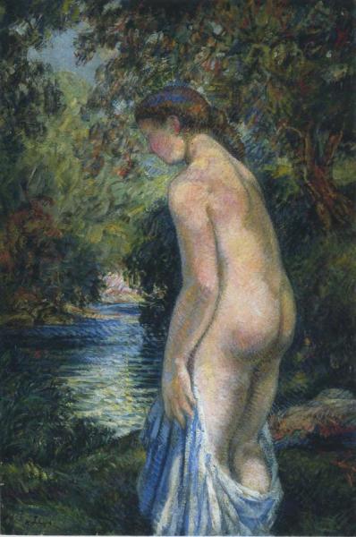 Young Bathers By The River by Henri Lebasque