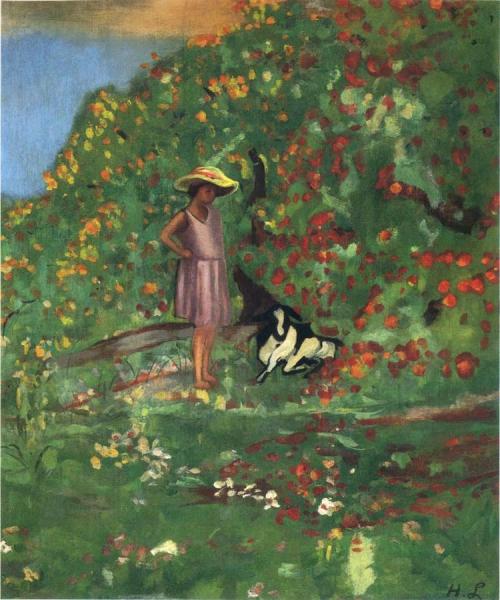 Young Girl With Goat by Henri Lebasque