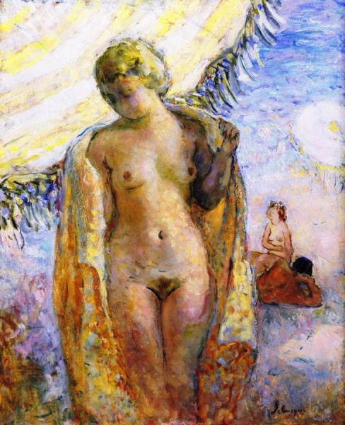Young Woman At The Beach by Henri Lebasque