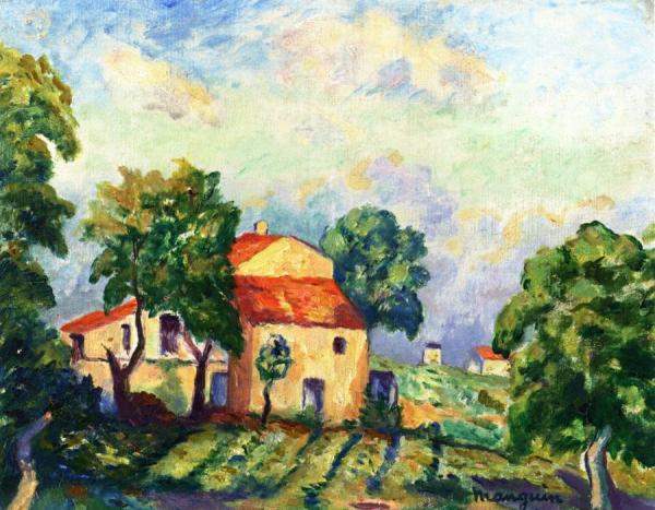 An Olive Farm At St. Tropez by Henri Manguin