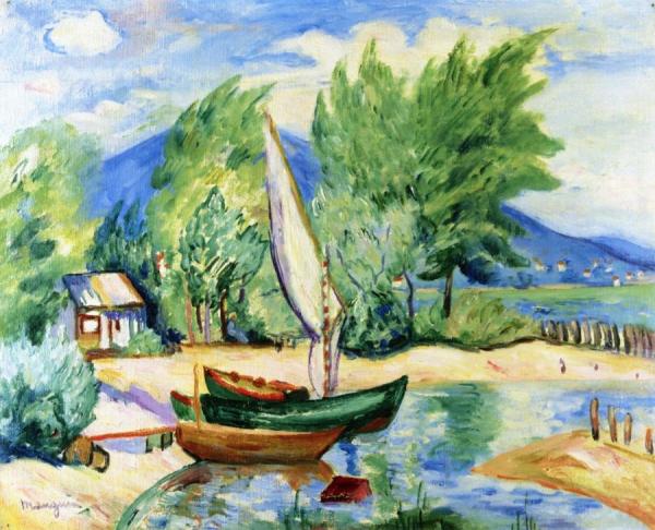 Colombier, White Sail by Henri Manguin Oil Painting Reproductions